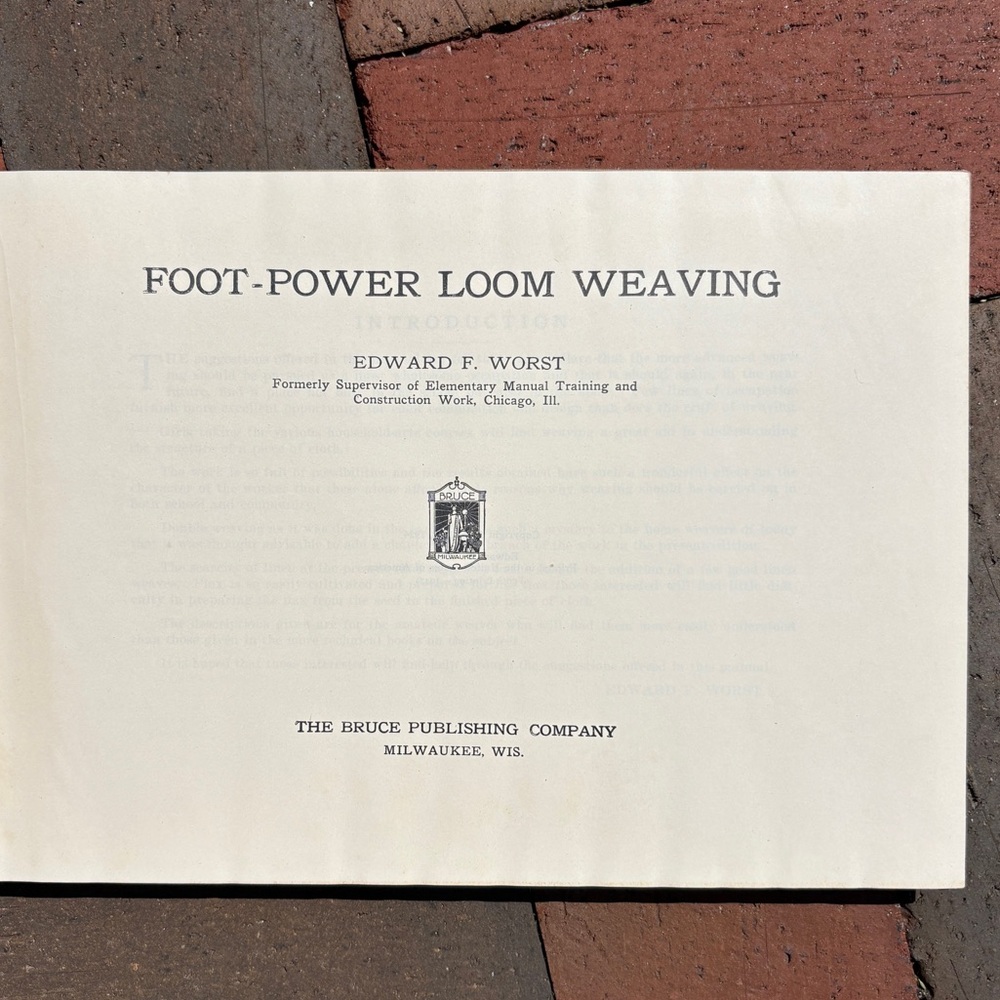 1947 Foot-Power Loom Weaving Spinning Wheel Patterns Woolen Warp Weft Lauriats - Picture 9 of 13